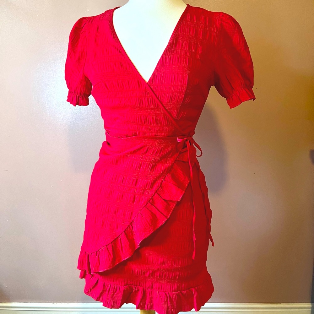 Faux Wrap Dress